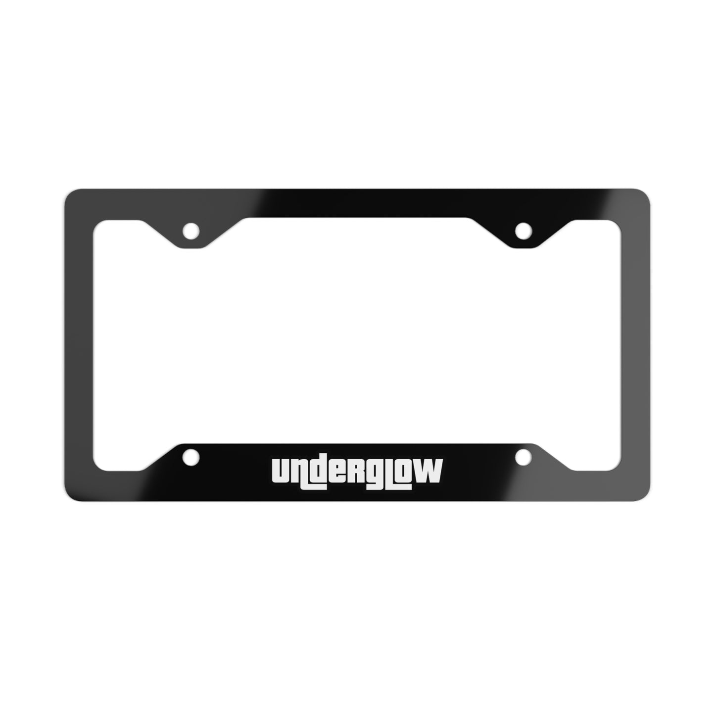 Underglow Logo Metal License Plate Frame